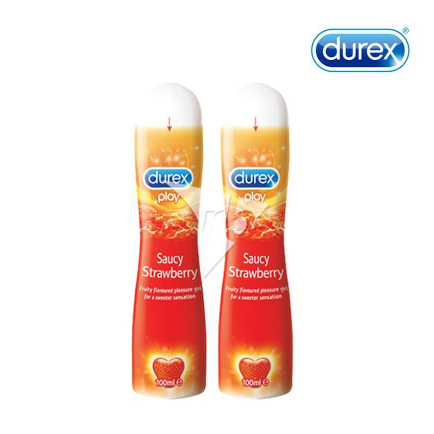 Gel bôi trơn Durex Play Saucy Strawberry 100ml hương dâu tây