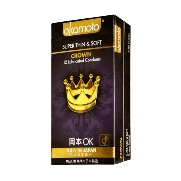 Bao cao su Okamoto Crown siêu mỏng & mềm (10 chiếc)