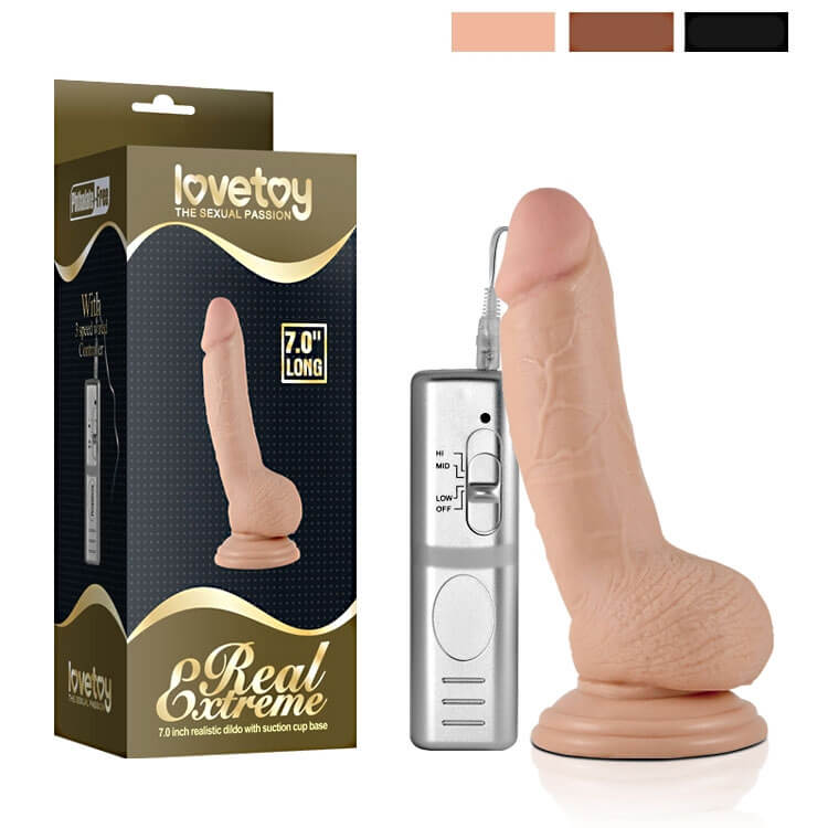 Dương vật giả Mini siêu rung Lovetoy Real Extreme