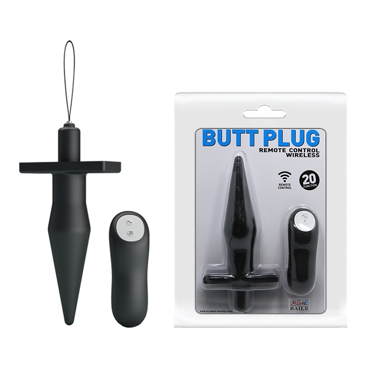 Baile Butt Plug massage hậu môn điều khiển từ xa 20 chế độ rung